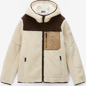 Veste en polaire 'Yupik' NAPAPIJRI en beige : devant