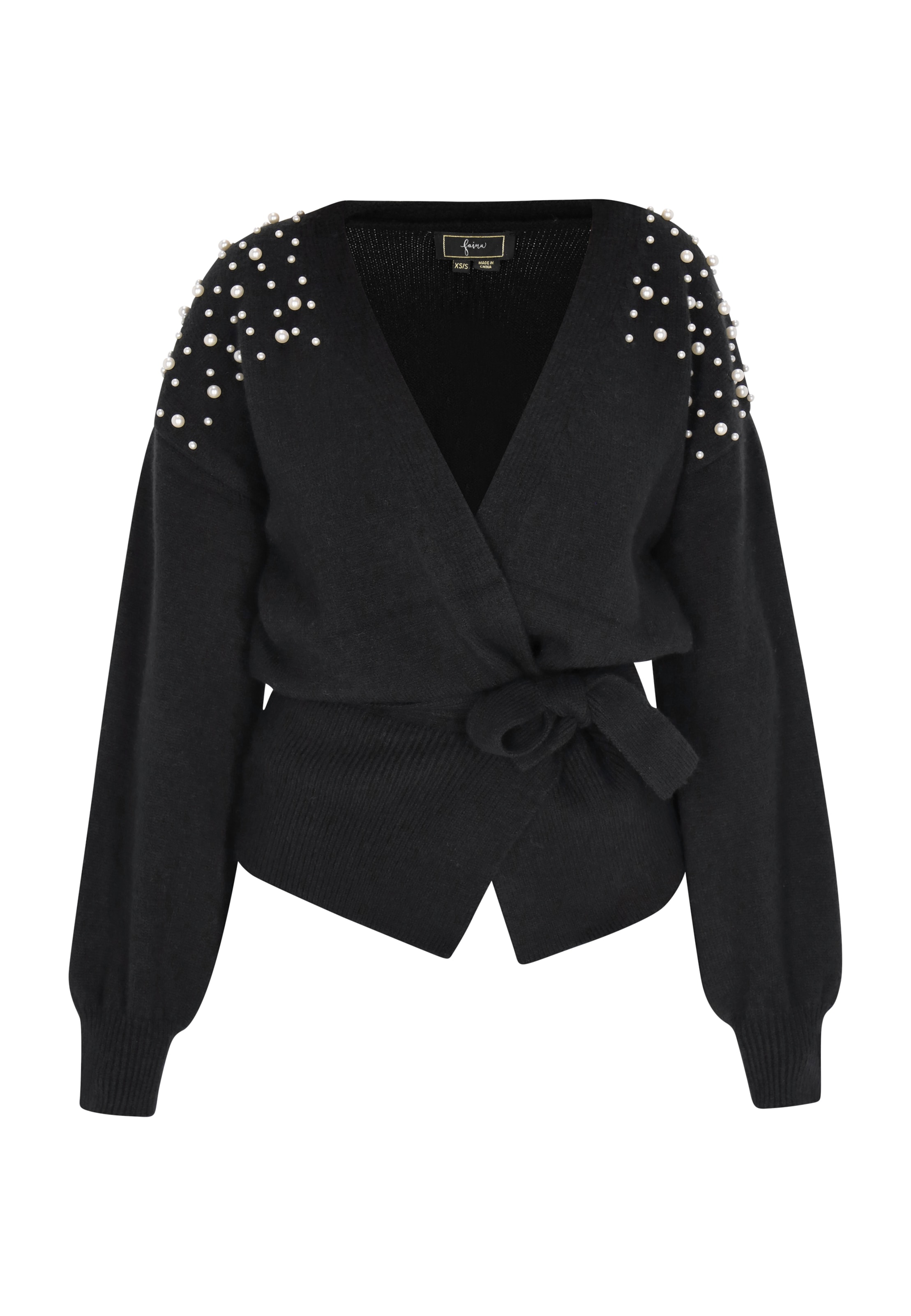 Cardigan faina en noir : devant
