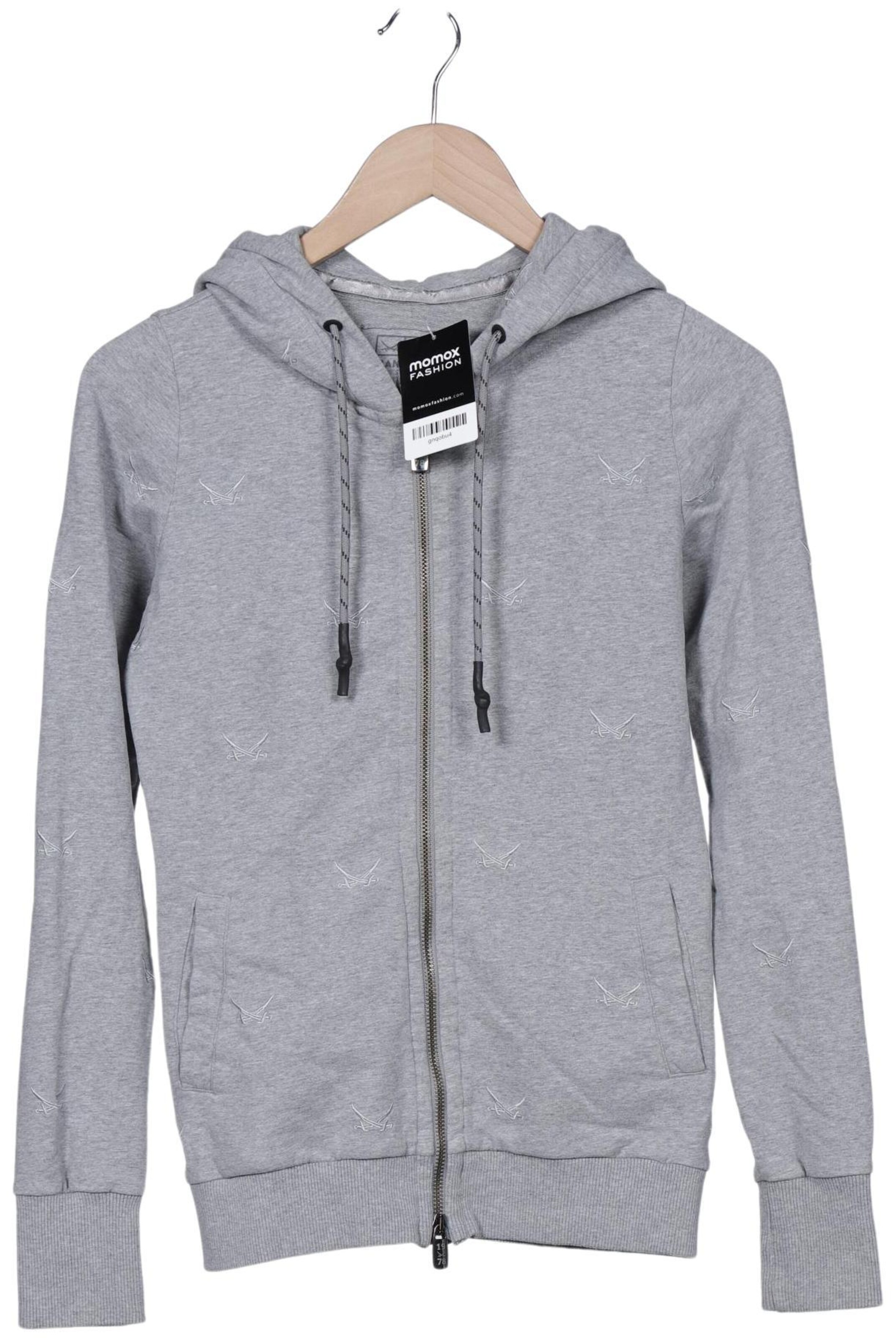 SANSIBAR Kapuzenpullover XXS in Grau: Vorderseite