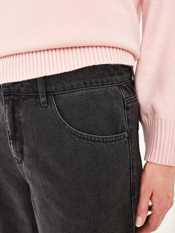 PADDOCKS Wide Leg Jeans 'Marlene' in Schwarz