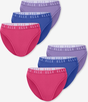 ELLE Slip ' High Leg - ELLE LOGO ' in Gemengde kleuren: voorkant