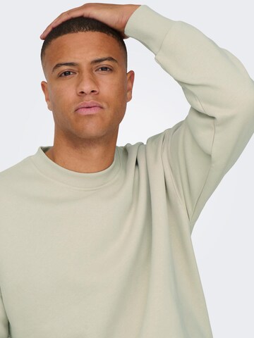 Only & Sons Sweatshirt 'Dan' in Beige