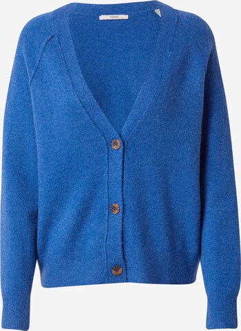 ESPRIT Knit Cardigan in Blue: front