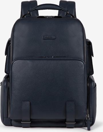 Piquadro Backpack 'Modus' in Blue: front