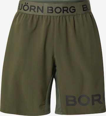 Pantaloni sportivi di BJÖRN BORG in verde: frontale