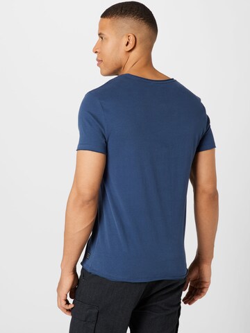 BLEND T-Shirt 'Noel' in Blau