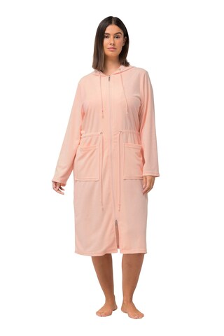 Peignoir long Ulla Popken en rose : devant