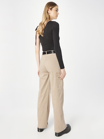 Regular Pantalon cargo Tally Weijl en beige