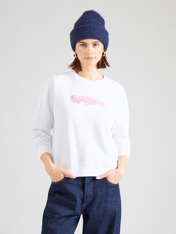 Pepe Jeans Mikina – bílá: přední strana