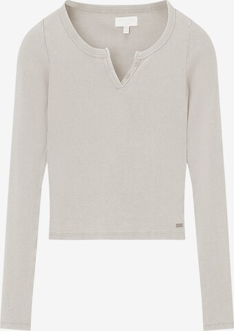 Pull&Bear Shirt in Beige: voorkant