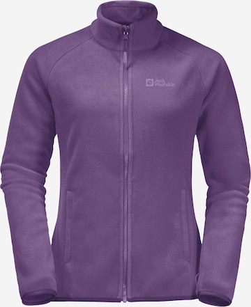 JACK WOLFSKIN Functionele fleece jas 'MOONRISE' in Lila: voorkant