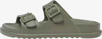 Pull&Bear Pantolette in Grün