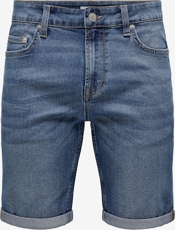 Only & Sons Regular Jeans in Blue: front