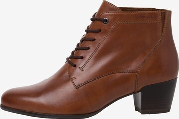 TAMARIS Lace-up bootie in Brown