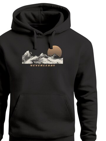 Neverless Sweatshirt 'Mountain' in Black