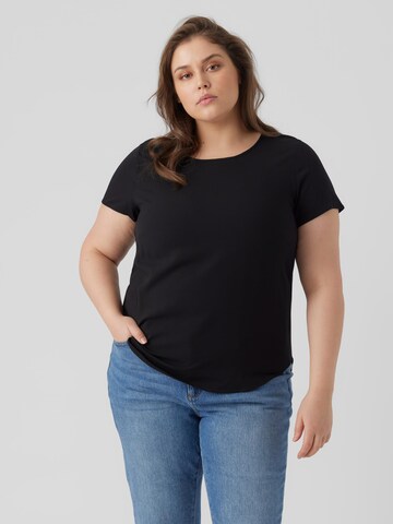 Vero Moda Curve T-shirt 'REBECCA' i svart: framsida