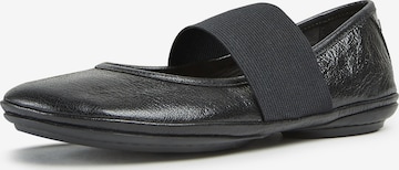 CAMPER Ballet Flats with Strap 'Right Nina' in Black: front