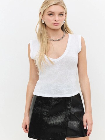 No Matter What Top in White: front