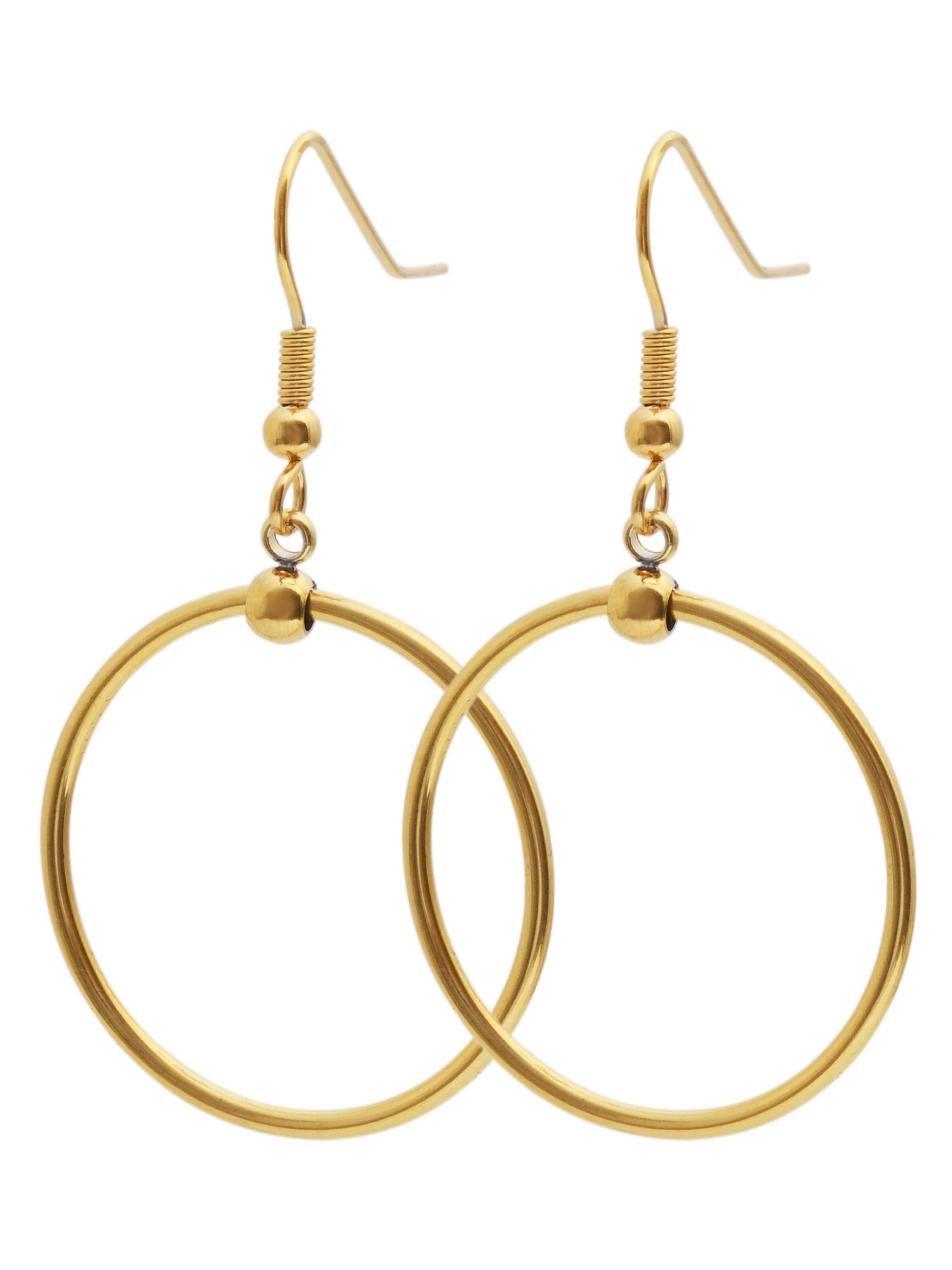 Akzent Ohrringe 'Nayeli, langlebig'‌‌‌ in Gold: Vorderseite