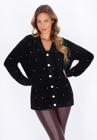 Cardigan faina en noir : devant