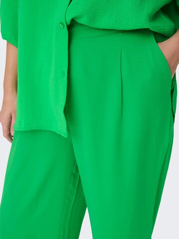 ONLY Carmakoma Wide leg Pleat-front trousers 'Joleen Jackie' in Green