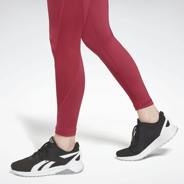 Reebok - Skinny Calças de desporto 'Workout Ready' em vermelho