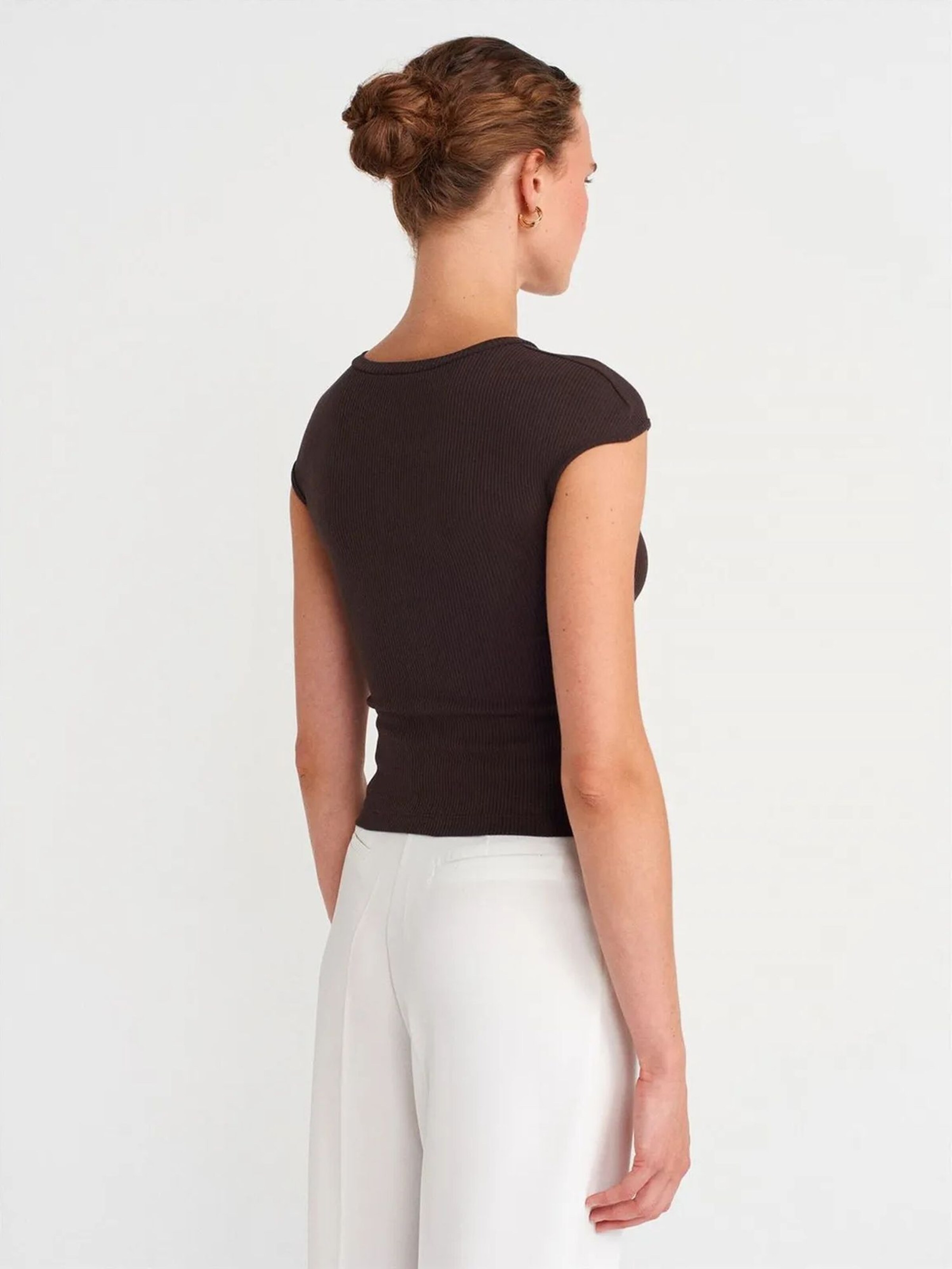 T-shirt Dilvin en marron