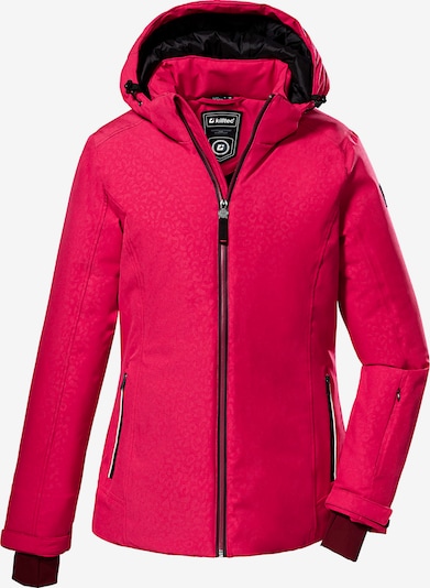 KILLTEC Outdoorjacke in pink / dunkelpink / schwarz / weiß, Produktansicht