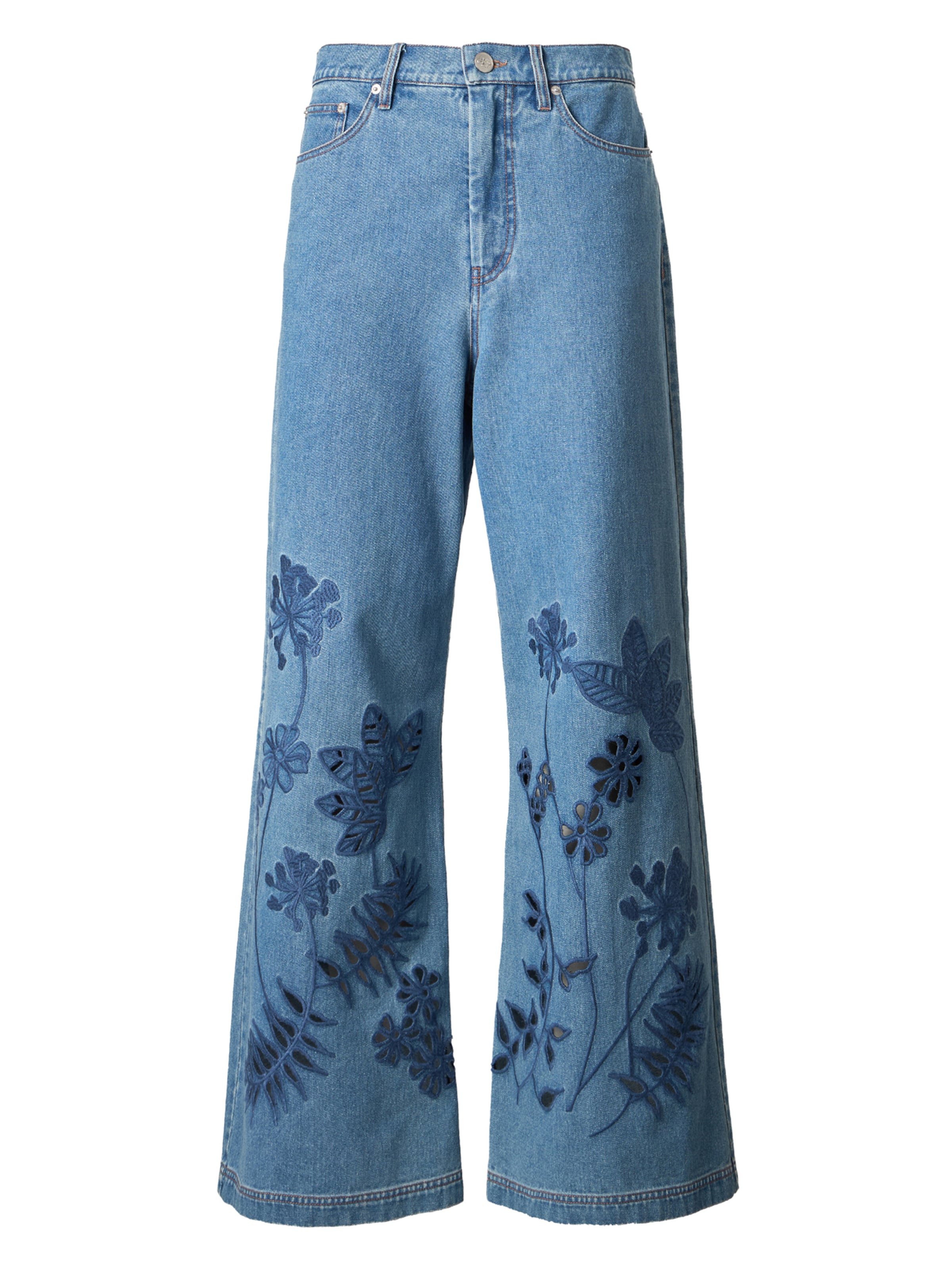 Munthe Calças de ganga 'ECUBE' em marinho / azul ganga, Vista do artigo