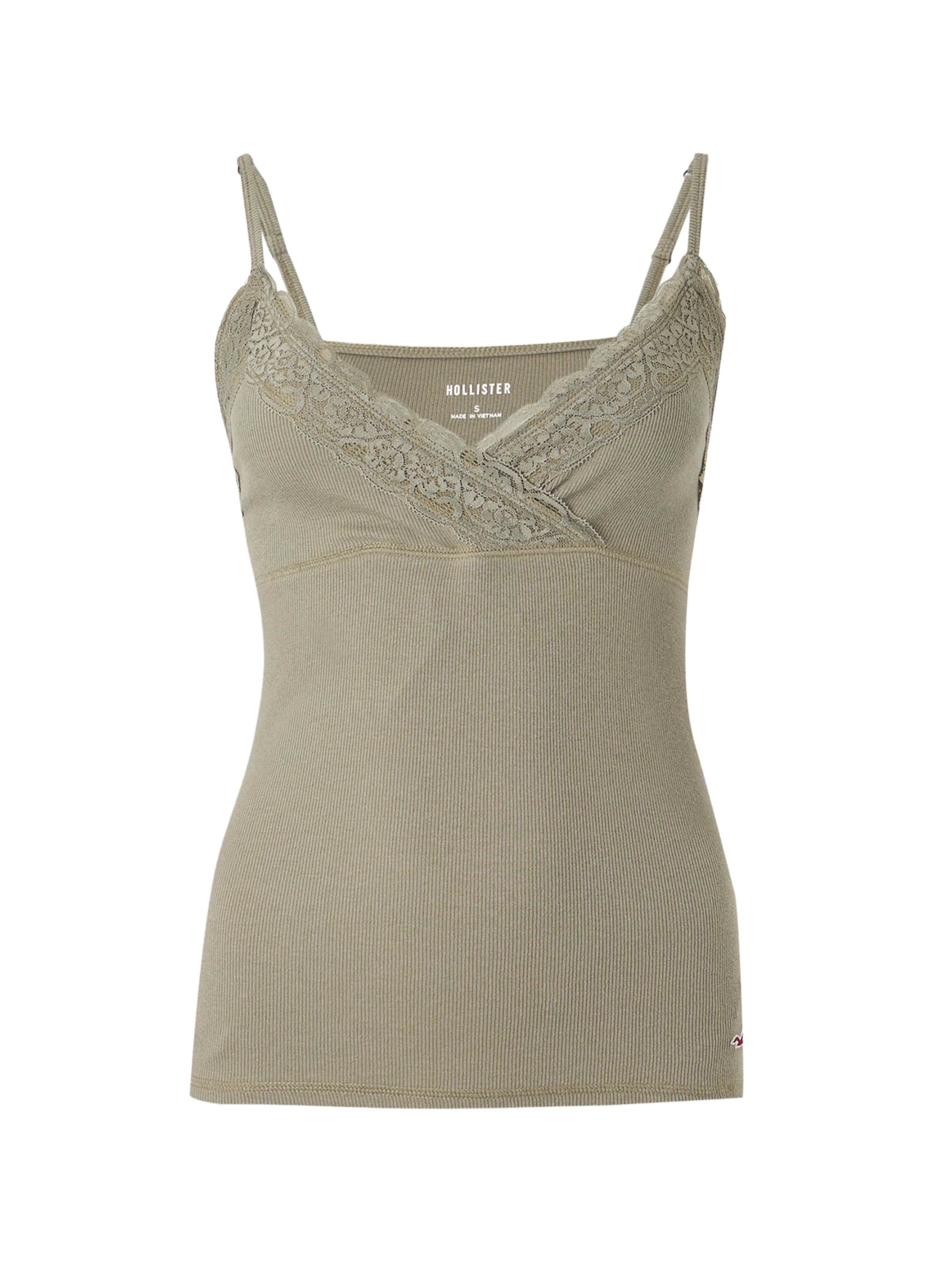 HOLLISTER Топ в Зеленый: спереди