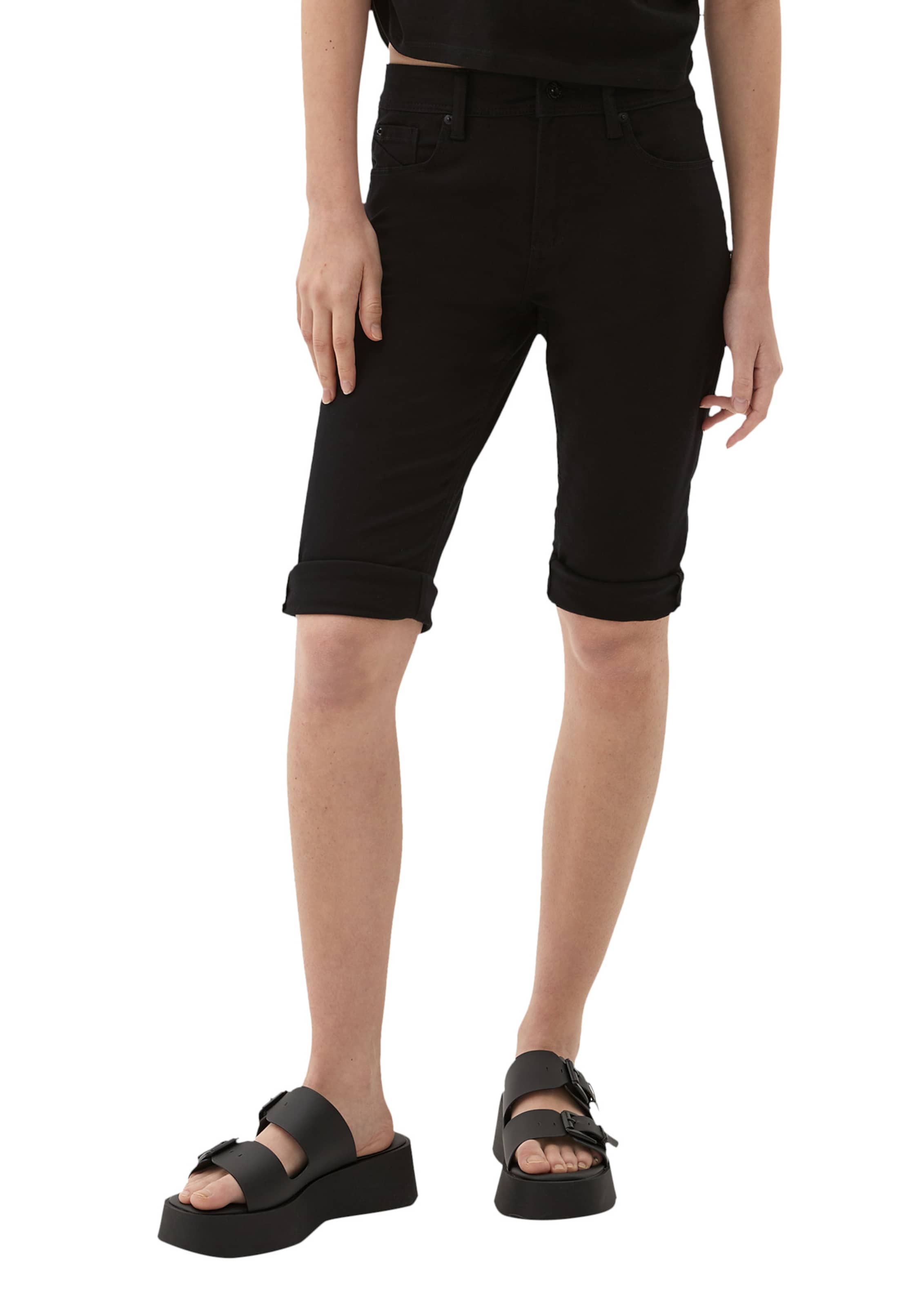 QS Slim fit Trousers ' CATIE ' in Black