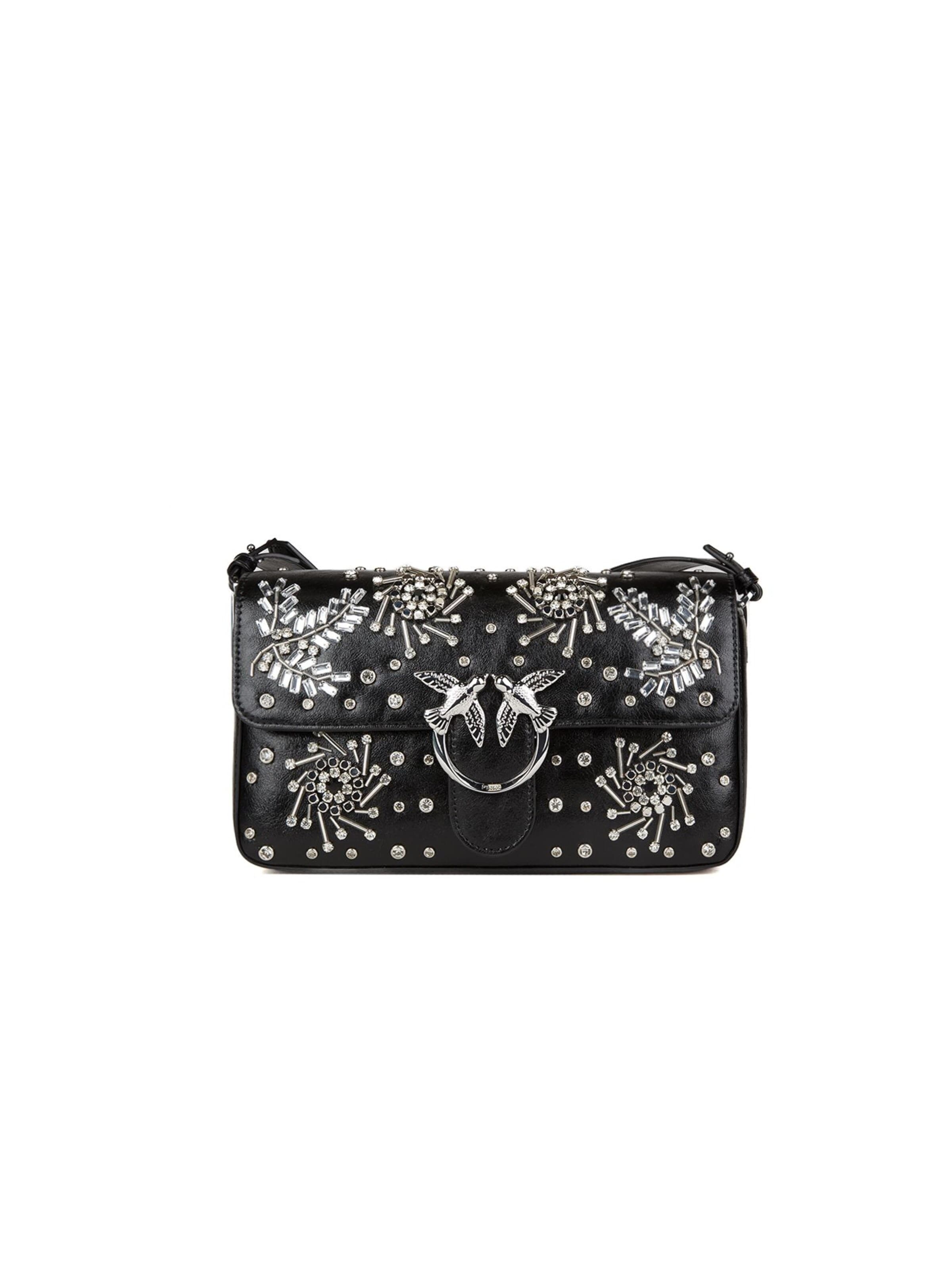 PINKO - Bolso de hombro en negro: frente