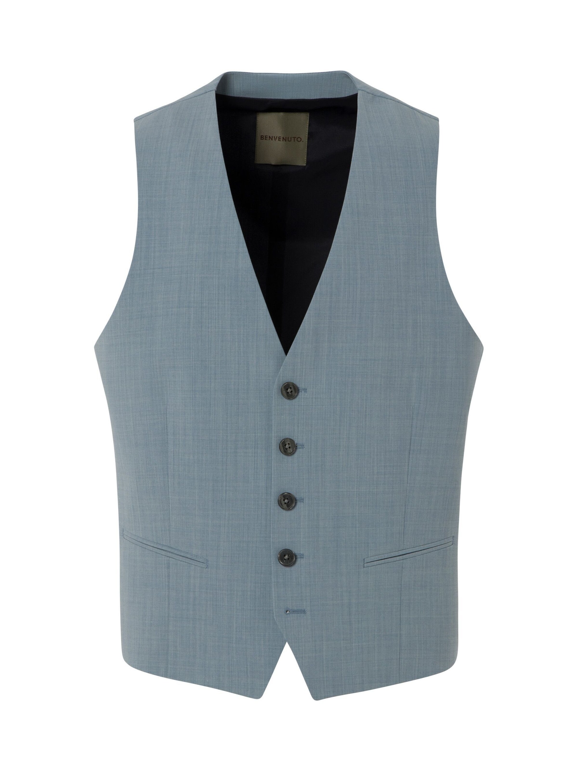 BENVENUTO Anzugweste 'Secchia' in Blau: Vorderseite