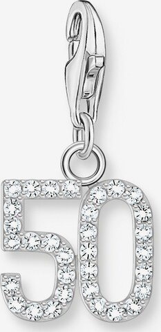 Thomas Sabo Pendant 'Zahl 50' in Silver: front