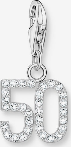 Thomas Sabo Pendant 'Zahl 50' in Silver: front