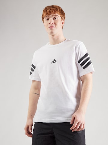 ADIDAS SPORTSWEAR Λειτουργικό μπλουζάκι 'Future Icons 3S' σε λευκό: μπροστά