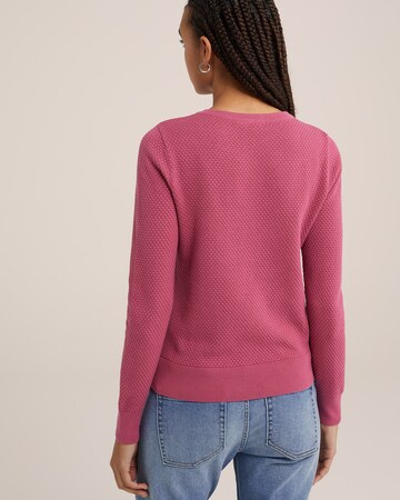 WE Fashion Knit Cardigan in Pink