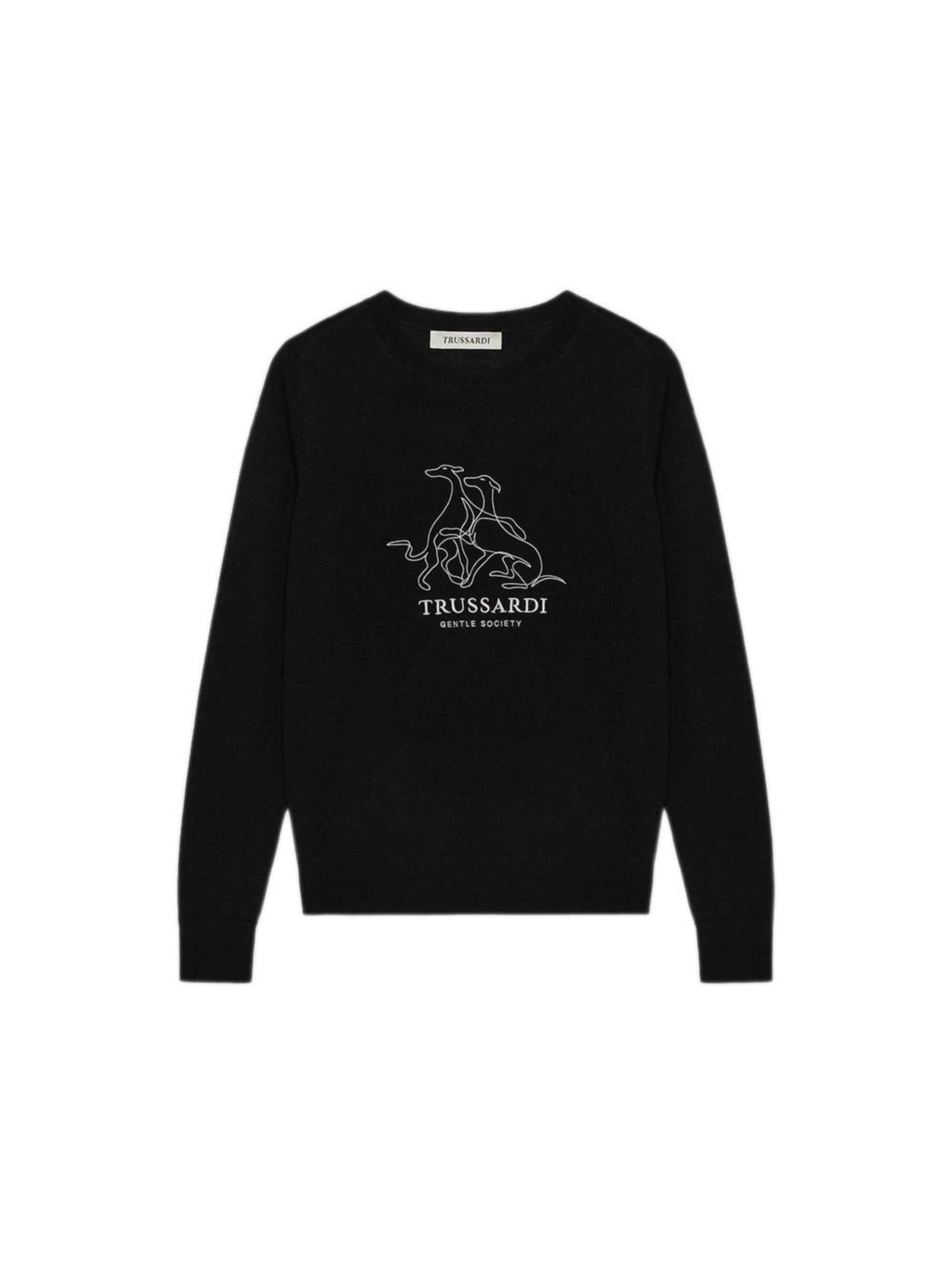Trussardi Trui in Zwart: voorkant