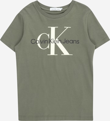 Calvin Klein Jeans Μπλουζάκι σε πράσινο: μπροστά