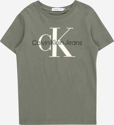 Calvin Klein Jeans Majica | oliva / črna / bela barva, Prikaz izdelka