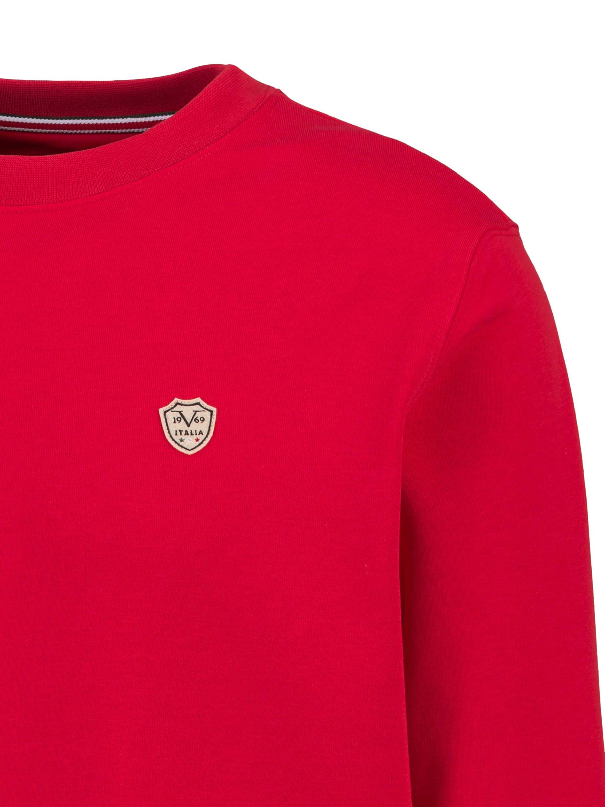 19V69 ITALIA Μπλούζα φούτερ 'Nico' σε κόκκινο