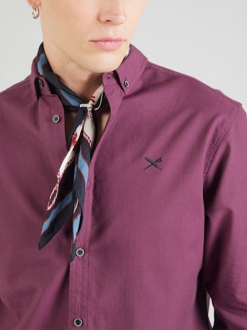 Coupe regular Chemise 'Samuel' Iriedaily en rouge