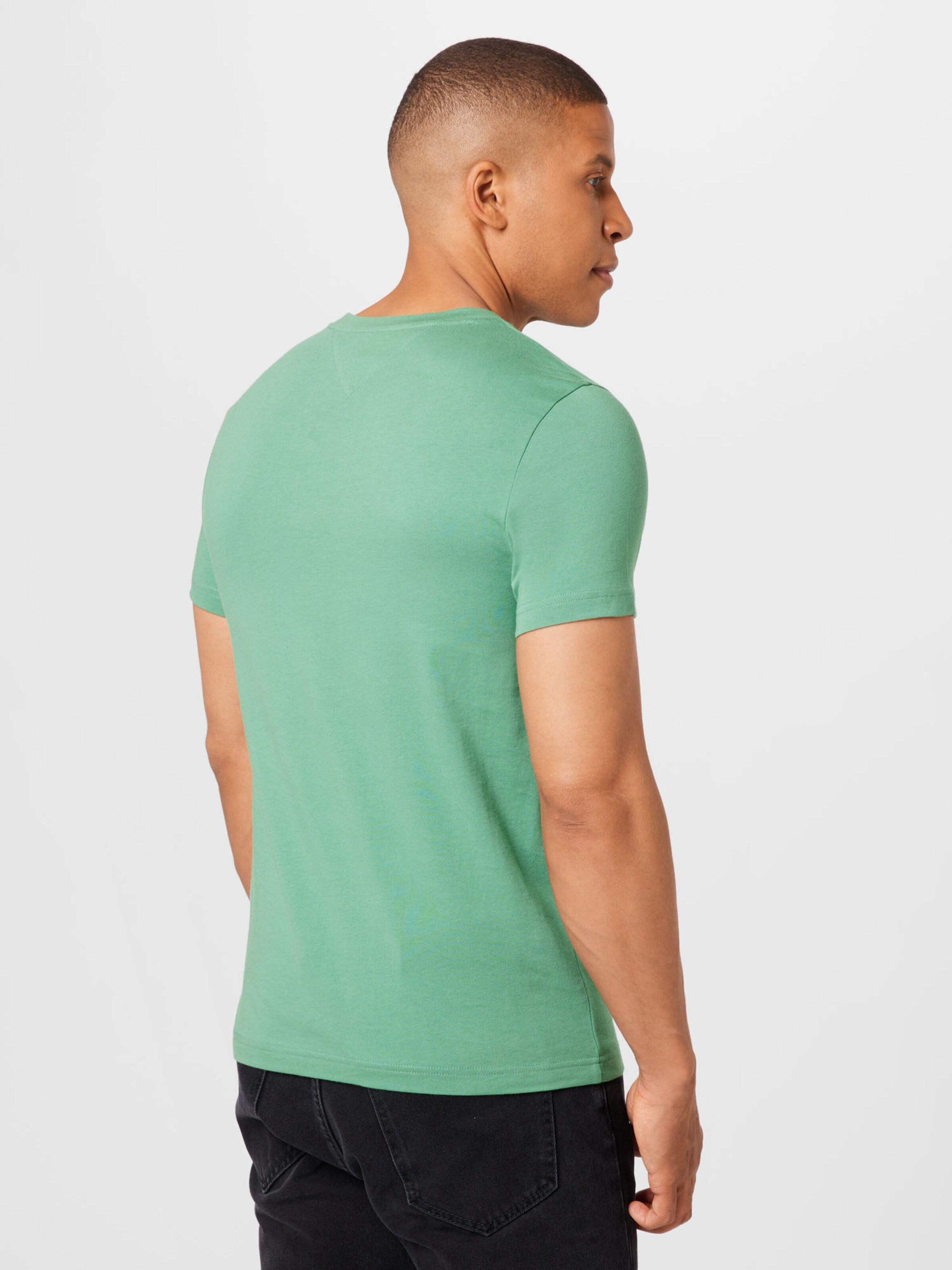 Männer Shirts TOMMY HILFIGER T-Shirt in Jade - MJ36727 Männer Shirts TOMMY HILFIGER T-Shirt in Jade - MJ36727