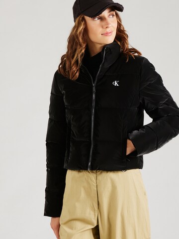 Veste d’hiver 'SOFT TOUCH' Calvin Klein Jeans en noir : devant