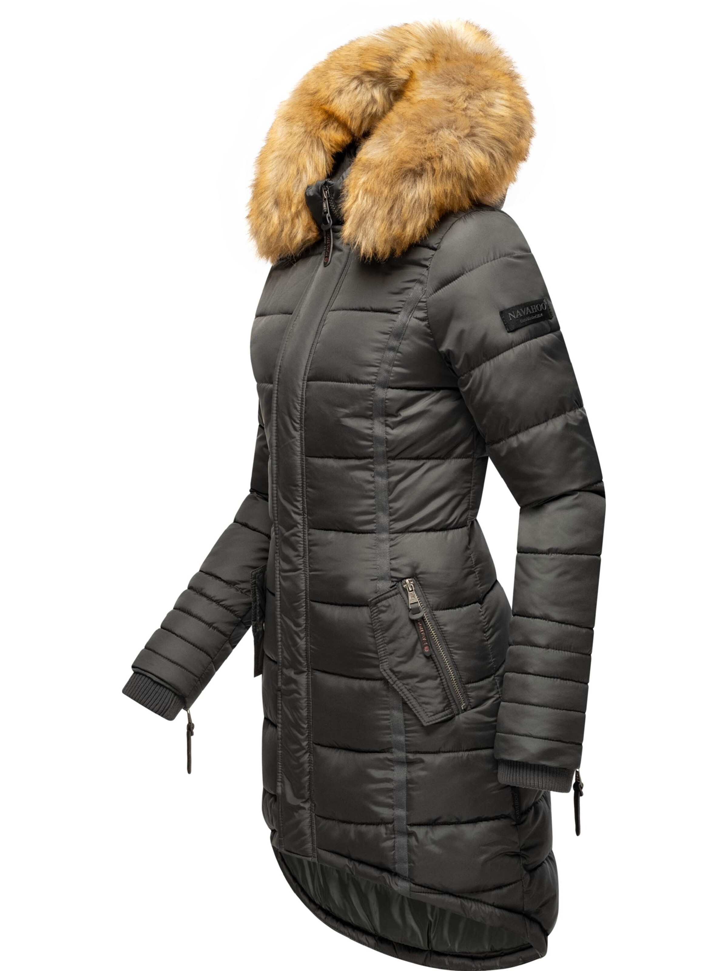 NAVAHOO Zimný kabát 'Papaya' - Sivá