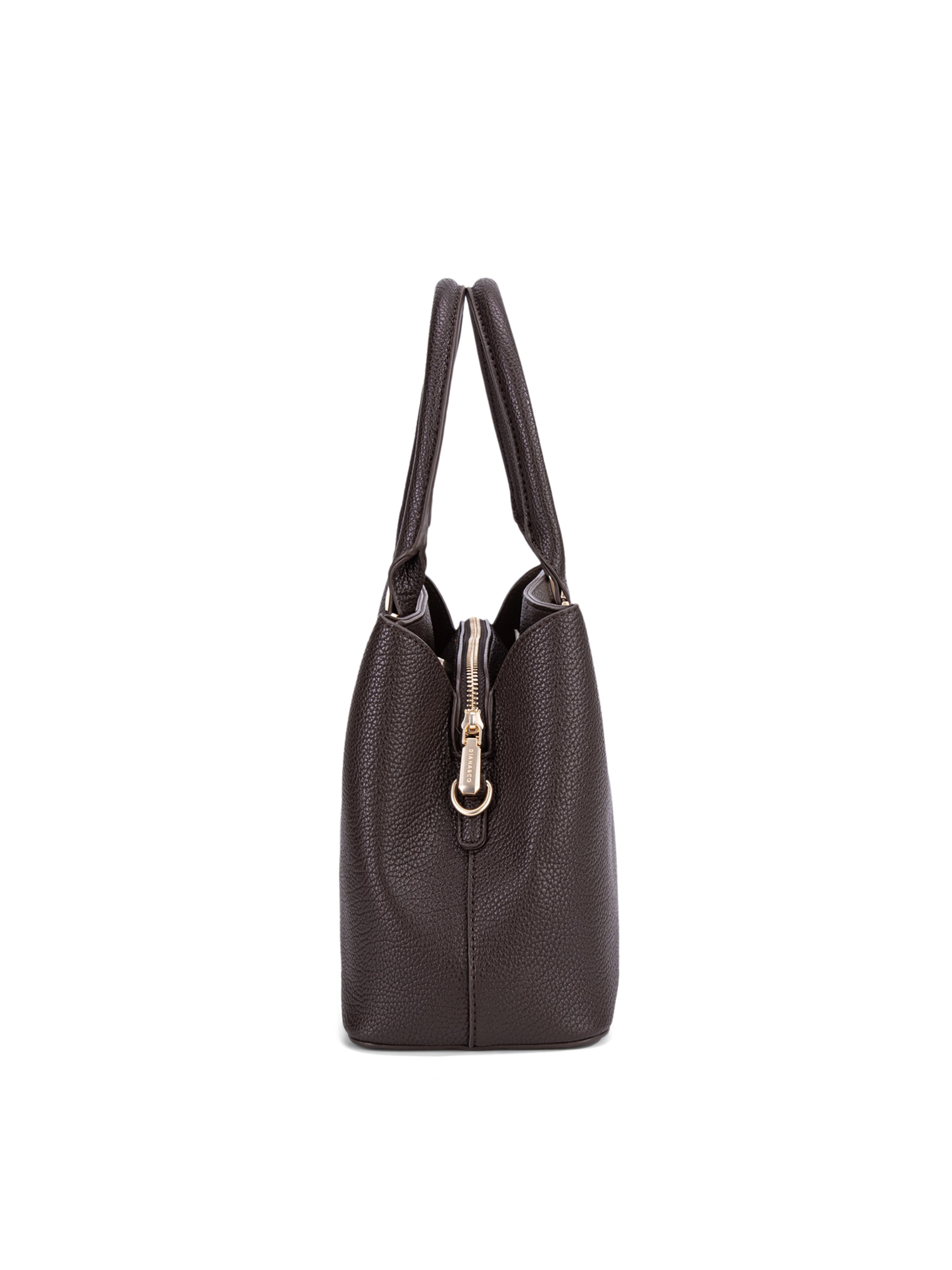 Borsa a mano 'Borsa a Mano Donna Vegan Leather con Tracolla Rimovibile - Diana&Co' di Diana&Co. in marrone