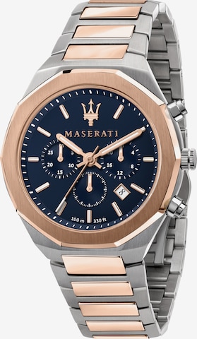 Maserati Uhr 'Stile' in Silber: Vorderseite