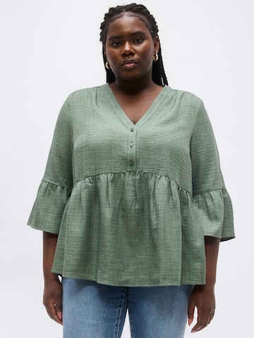 Vero Moda Curve Bluza 'VMCMELONY' | zelena barva: sprednja stran