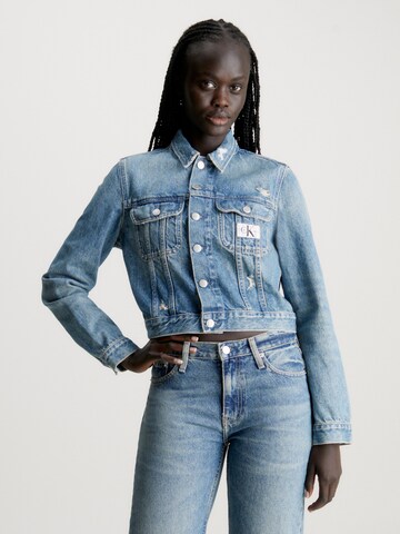 Veste mi-saison Calvin Klein Jeans en bleu : devant