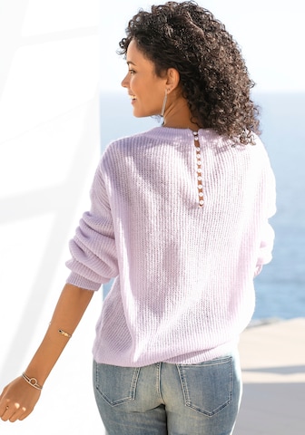 LASCANA Sweater in Purple